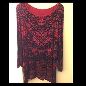 Red and Black “Soma” Dress size Medium